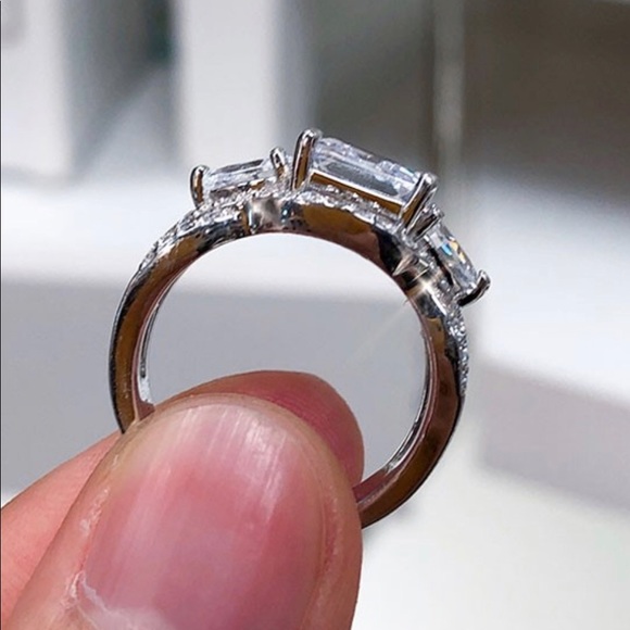 NWOT Swetelove Handmade Princess Cut Ring - Picture 6 of 7